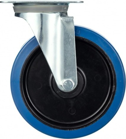 Колесо промышленное СТЕЛЛА-ТЕХНИК N48200RBL поворотное, 200мм, полипропилен/эластичная резина,