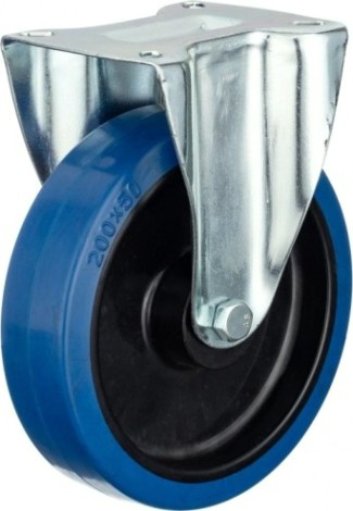 Колесо промышленное СТЕЛЛА-ТЕХНИК N48200RBLF неповоротное, 200мм, полипропилен/эластичная резин