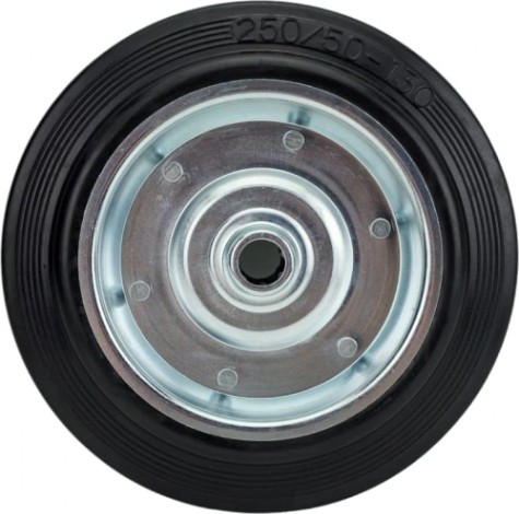 Колесо промышленное TOR C 54 без крепления 125 мм без втулки (черн. рез., рол [1024196]