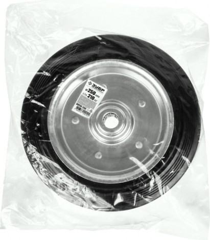 Колесо промышленное ЗУБР d=100 мм, г/п 70 кг (резина, игольчатый подшипник) [30936-100]