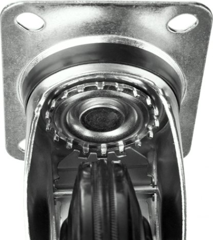 Колесо промышленное ЗУБР d=200 мм, г/п 185 кг поворотное (резина, игольчатый подшипник) [30936-200-S]