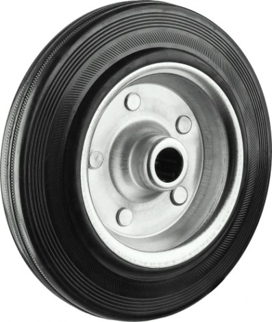 Колесо промышленное ЗУБР d=200 мм, г/п 185 кг (резина, игольчатый подшипник) [30936-200]