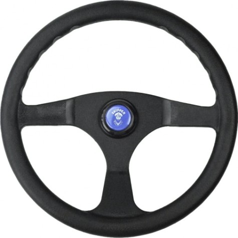 Колесо рулевое SKIPPER Alpha 350 мм, черное [SK-ALPHA-350-BK]