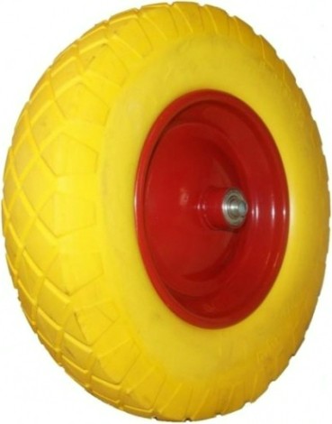 Колесо с симметричной ступицей MFK-TORG PU1030 вспененный полиуретан 380 мм ось 20 мм [PU1030(20)RU]