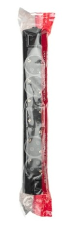 Колодка REXANT 13-4406 PREMIUM 6 гнезд, с/з, с выкл., черный