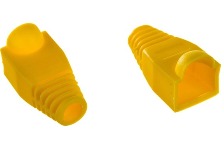 Колпачок изолирующий REXANT 05-1203 (уп 100 шт) для разъемов RJ-45, желтый [05-1203]