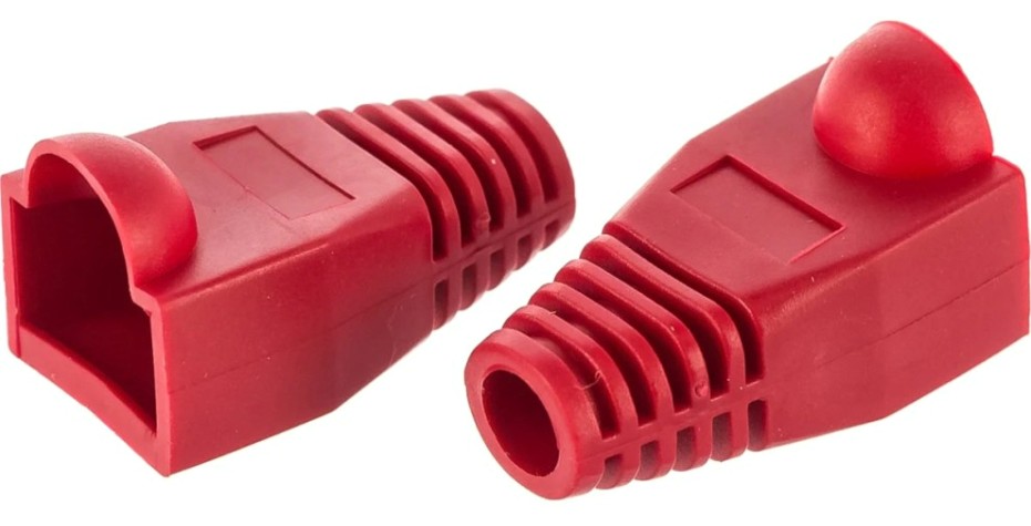 Колпачок изолирующий REXANT 05-1205 (уп 100 шт) для разъемов RJ-45, красный [05-1205]