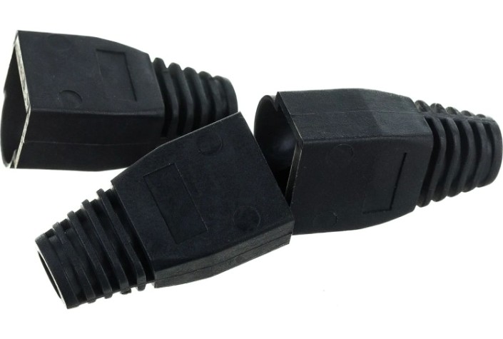 Колпачок изолирующий REXANT 05-1210 (уп 100 шт) для разъемов RJ-45, черный [05-1210]