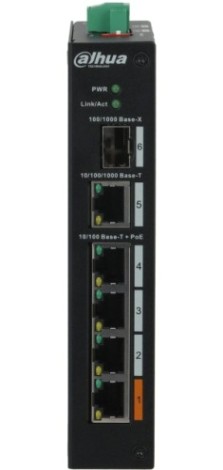 Коммутатор DAHUA DH-PFS3106-4ET-60-V2 4-портовый неуправляемый с PоE