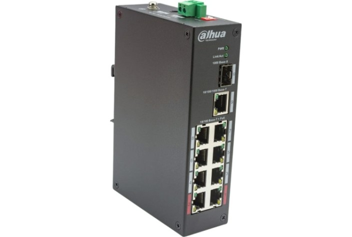 Коммутатор DAHUA DH-PFS3110-8ET-96-V2 8-портовый неуправляемый с PоE