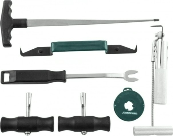 Комплект для демонтажа лобовых стекол JONNESWAY AB010002 7 предметов [047652]
