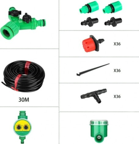 Комплект для капельного полива DEKO DKI30 с таймером [065-0958]