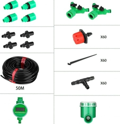Комплект для капельного полива DEKO DKI50 с таймером [065-0959]