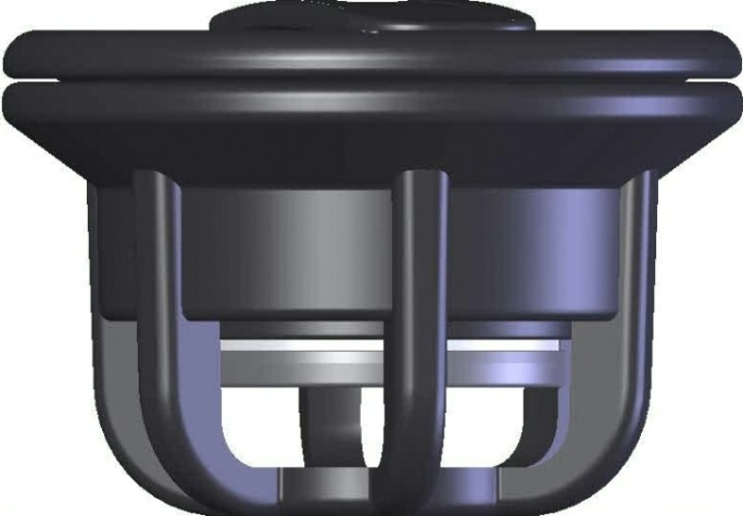 Комплект клапанов воздушных SKIPPER армированный полиамид, диаметр 38 мм, высота 43 мм, черный (3шт) [SK-2638_3]