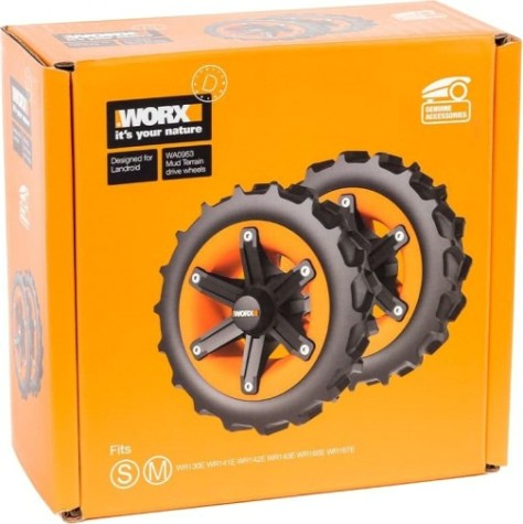 Комплект колес Worx WA0953 для Landroid, для сложного рельефа местности (2шт) [WA0953]
