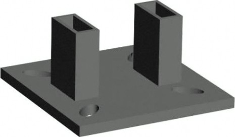 Комплект крепежа к балке базы РИНСТРОЙ для вышек Вектор/Радиан (нижняя опора 2шт.) [132633]