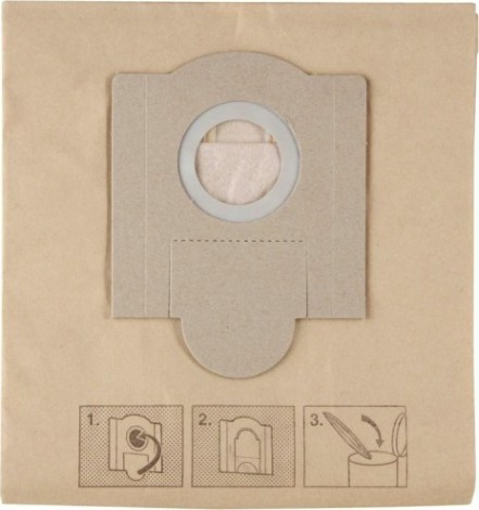 Комплект мешков бумажных FUBAG для пылесоса WDE 3600_M-класса_5 шт. в упаковке_аналог 423000 [750447]