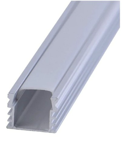 Комплект накладного профиля REXANT 146-401-1 алюминиевого с рассеивателем, 16х12мм, 1м