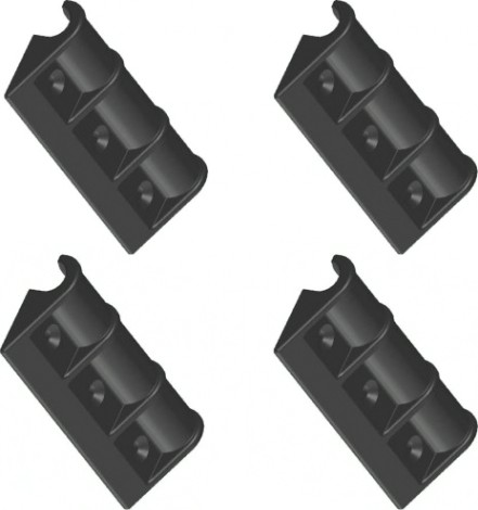 Комплект передвижных креплений сиденья SKIPPER длина 100 мм, черный (4шт) [SK-06100_4]
