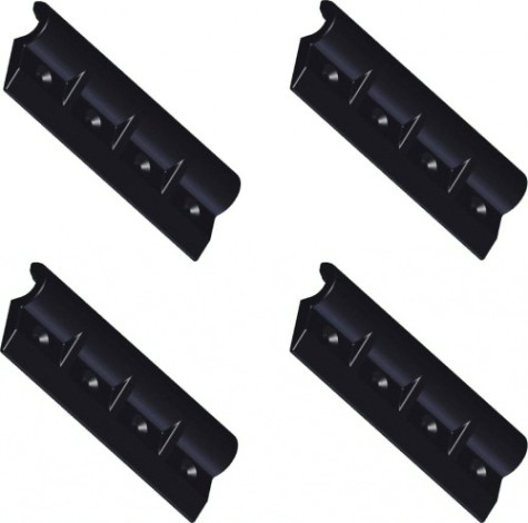 Комплект передвижных креплений сиденья SKIPPER для лодок НДНД, длина 120 мм, черный (4шт) [SK-07120_4]