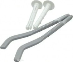 Комплект плоских кронштейнов с дюбелями ROYAL THERMO 7,2х170мм RT06-02 серебристый [НС-1095830]