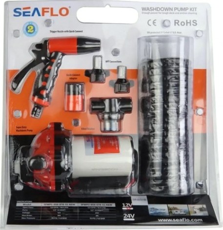 Комплект помывочный SEAFLO 12V 20 л/мин, 4.8 BAR [SFWP1-055-070-51]