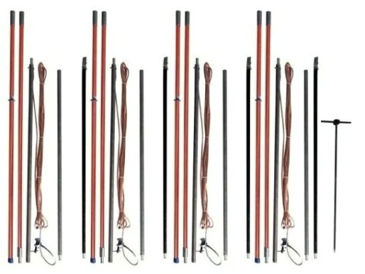 Комплект штанг Антиток КШЗ-10Д для ВЛ без подъема на опору до10 кВ [265995]