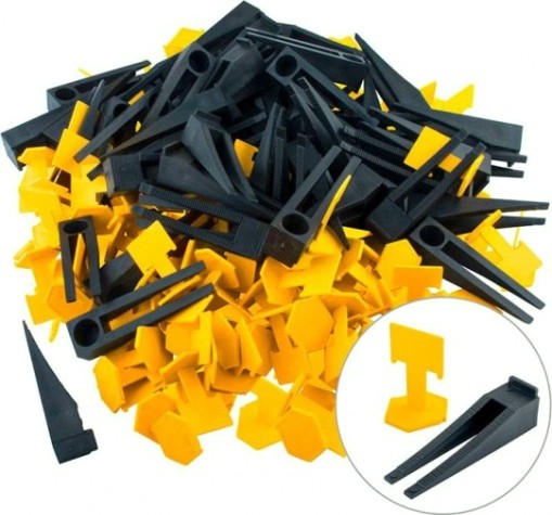 Комплект СВП Biber 55639 зажим (флажок) и клин 1мм (по 50шт.) [тов-215921]