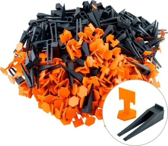 Комплект СВП Biber 55641 зажим (флажок) и клин 1,5мм (по 250шт.) [тов-215923]