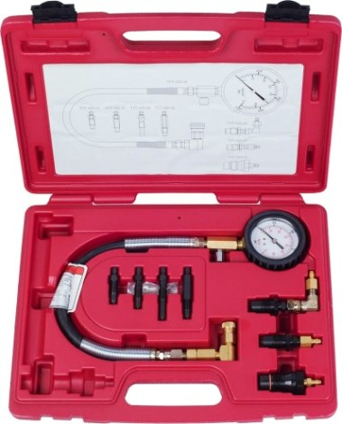Компрессометр дизельный МАСТАК 120-11009C 0-70 атм., кейс, комплект адаптеров Компрессометр дизельный МАСТАК 120-11009C 0-70 атм., кейс, комплект адаптеров
