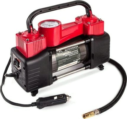 Компрессор автомобильный Autovirazh AV-010888 двухцилиндровый 85 л/мин с манометром Компрессор автомобильный Autovirazh AV-010888 двухцилиндровый 85 л/мин с манометром