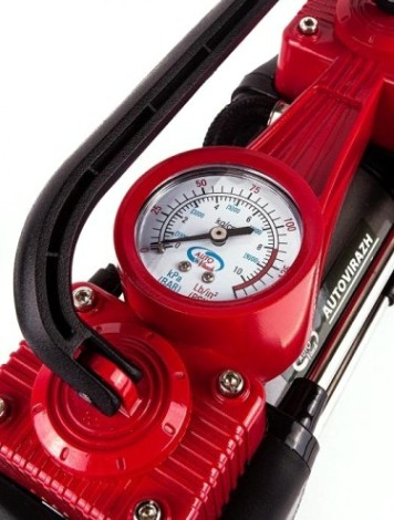 Компрессор автомобильный Autovirazh AV-010888 двухцилиндровый 85 л/мин с манометром Компрессор автомобильный Autovirazh AV-010888 двухцилиндровый 85 л/мин с манометром