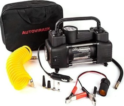 Компрессор автомобильный Autovirazh AV-010999 двухцилиндровый 95 л/мин Компрессор автомобильный Autovirazh AV-010999 двухцилиндровый 95 л/мин