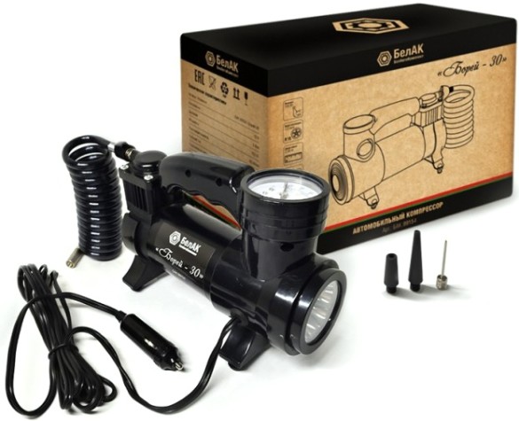 Компрессор автомобильный БелАК Борей-30 12 В, 150 Вт, 42 л/мин БАК.99154 [БАК.99154]