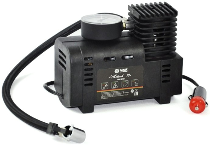 Компрессор автомобильный БелАК Новичок-10 12 В, 60 Вт, 18 л/мин БАК.99159 [БАК.99159]