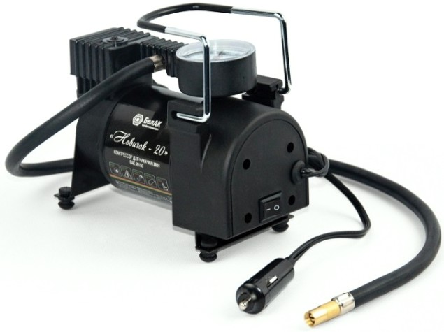 Компрессор автомобильный БелАК Новичок-20 12 В, 160 Вт, 42 л/мин БАК.99150 [БАК.99150]