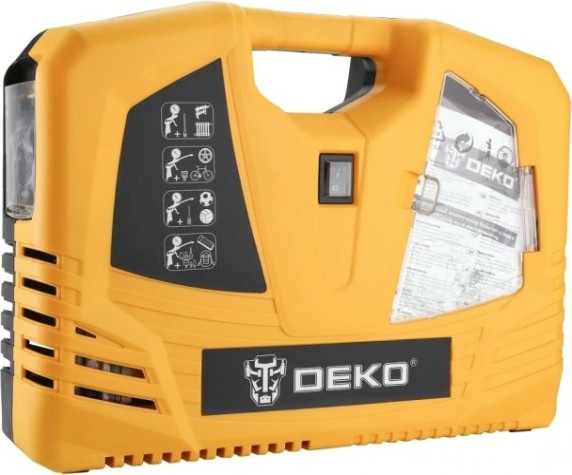 Компрессор автомобильный DEKO 180 с набором из 6 инструментов [009-0100]