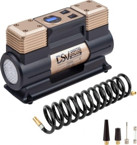 Компрессор автомобильный Dsv 226 000 smart, двухцилиндровый с led фонарем [226000]