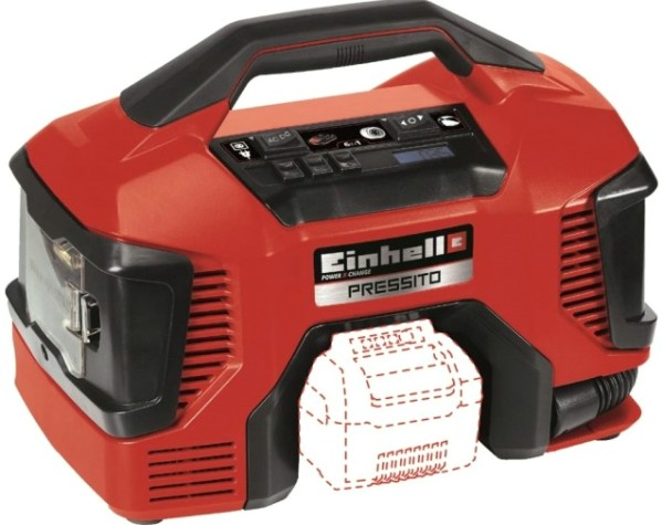 Компрессор автомобильный EINHELL 4020460 аккумуляторный PXC PRESSITO Компрессор автомобильный EINHELL 4020460 аккумуляторный PXC PRESSITO