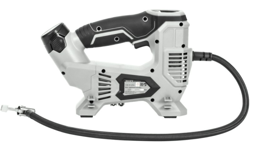 Компрессор автомобильный ИНТЕРСКОЛ АКА-8/12ЭМ (Li-ion, картон, 2 АКБ 2,0 Ач, ЗУ) [812.2.2.70]