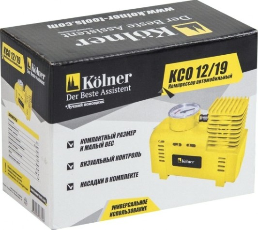 Компрессор автомобильный Kolner KCO 12/19 [кн12-19ксо]