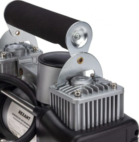 Компрессор автомобильный REXANT 80-0523 усиленный двухпоршневой Компрессор автомобильный REXANT 80-0523 усиленный двухпоршневой