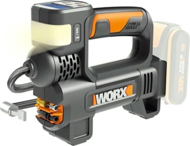 Компрессор автомобильный Worx WX092.9 без АКБ и ЗУ, с фонарем [WX092.9]