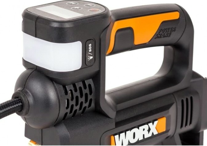 Компрессор автомобильный Worx WX092.9 без АКБ и ЗУ, с фонарем [WX092.9]