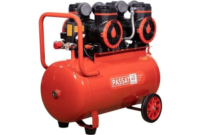 Компрессор поршневой безмасляный AURORA PASSAT-40 BLACK тихий [31400]