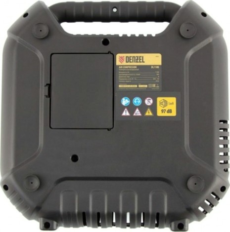 Компрессор поршневой безмасляный Denzel DL1100 с набором аксессуаров [58005]
