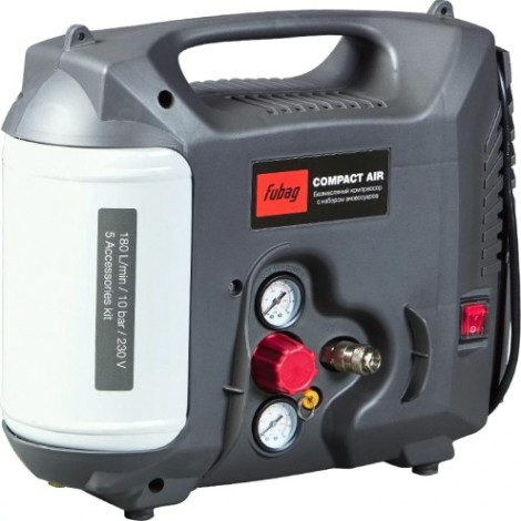 Компрессор поршневой безмасляный FUBAG Compact Air + набор из 5 предметов [6412320]