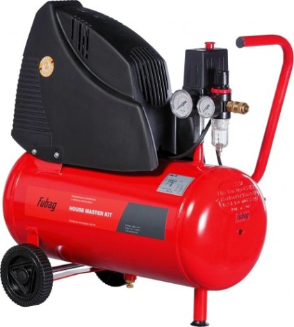 Компрессор поршневой безмасляный FUBAG HOUSE MASTER KIT + набор из 5 предметов [8213800KOA610 (8213800KOA541)]
