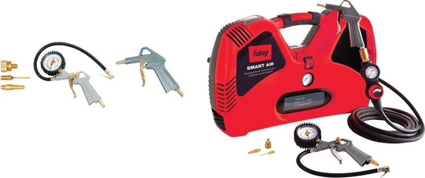 Компрессор поршневой безмасляный FUBAG SMART AIR + набор из 6 предметов [646032]