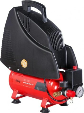 Компрессор поршневой безмасляный FUBAG WOOD MASTER KIT + набор из 4 предметов [8213790KOA611 (8213790KOA537)]